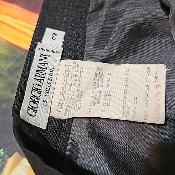 Giorgio Armani Pinstripe Skirt Size 2 - Picture 2 of 4
